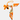 Signature Bag Charm – Pferd mit Tuch - Orange mit orangem Tuch