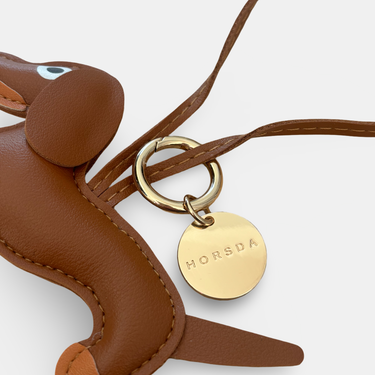 Classic Bag Charm - Dackel - Braun