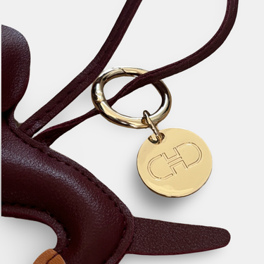Classic Bag Charm - Dackel - Bordaux
